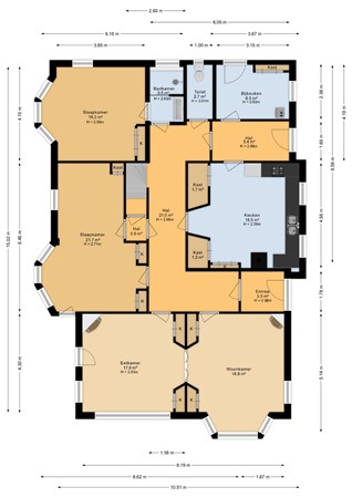 Skoalikkers 10, 9284 TV Augustinusga - Begane grond - 2D.jpg