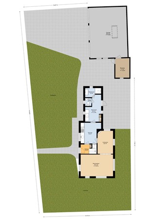 Meester Klokmanstraat 2, 9231 HM Surhuisterveen - Situatie - 2D.jpg
