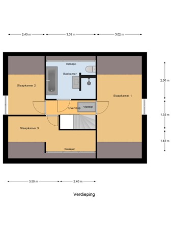 Mejontsmastraat 17, 9285 RD Buitenpost - Verdieping