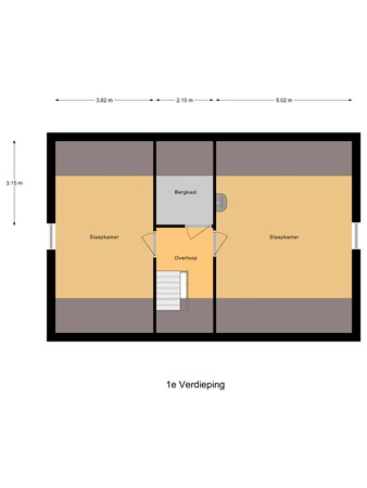 Mounewei 59B, 9286 EJ Twijzel - 1e verdieping