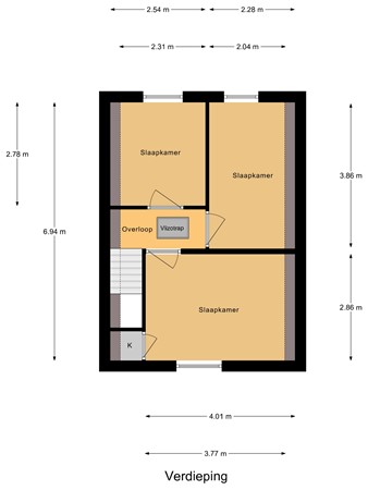 Warmoltsstrjitte 34, 9281 PR Harkema - plattegrond verd Warmoltsstrjitte 34