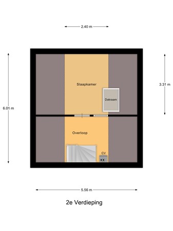 Tsjerkepaed 21, 9287 LR Twijzelerheide - plattegrond 2e verd Tsjerkepaed 21.jpg