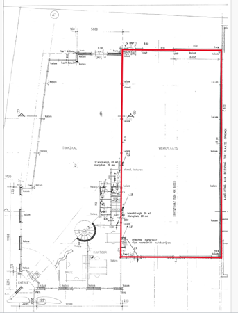 Vlasstraat 8A, 5561 AJ Riethoven - Plattegrond bg bedrijfsruimte - Vlasstraat 8, Riethoven.PNG