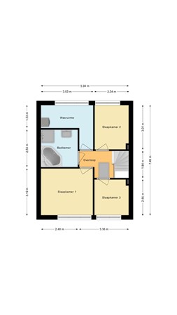 Prinses Christinaplantsoen 9, 6024 AX Budel-Dorplein - Eerste verdieping