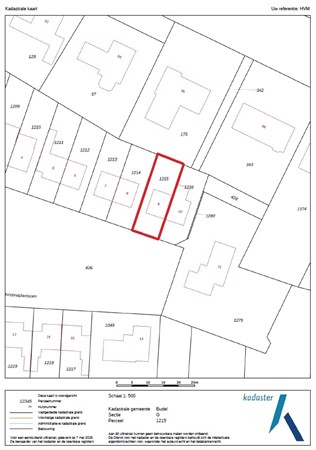 Prinses Christinaplantsoen 9, 6024 AX Budel-Dorplein - Kadastrale kaart