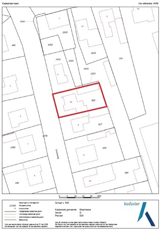 Grensweg 4A, 6028 RS Gastel - Kadastrale kaart