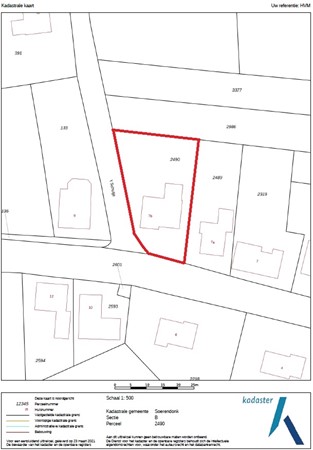 Goorstraat 7B, 6027 NB Soerendonk - Kadastrale kaart