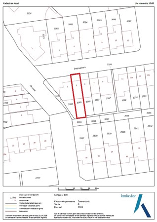 Dorpsakkers 3, 6027 SJ Soerendonk - Kadastrale kaart