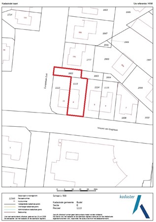 Vincent van Goghlaan 8, 6021 JL Budel - Kadastrale kaart