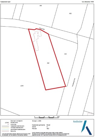 Boschdijk 18, 6021 AM Budel - Kadastrale kaart
