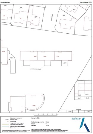 Luxemburgsestraat 10, 6021 EP Budel - Kadastrale kaart