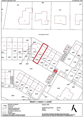 Europalaan-Noord 17, 6021 EE Budel - kadastrale kaart