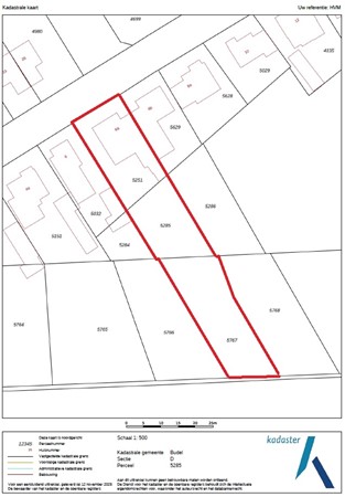 Parallelweg 6A, 6023 BC Budel-Schoot - Kadastrale kaart