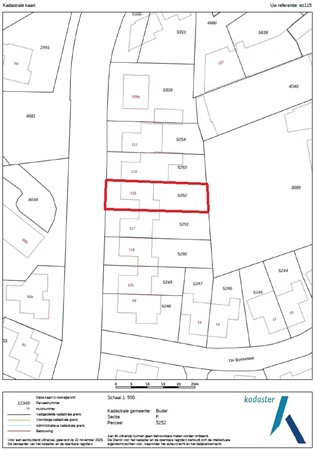 Europalaan-Zuid 115, 6021 KK Budel - Kadastrale kaart