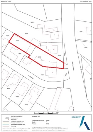 Maarheezerweg 5, 6021 CN Budel - Kadastrale kaart