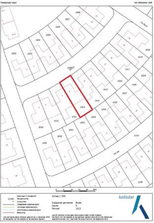 De Els 8, 6021 NG Budel - Kadastrale kaart
