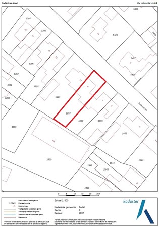 Molenstraat 9, 6021 GS Budel - kadastrale kaart