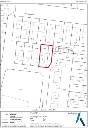 Dr. Kuyperstraat 9, 6021 XD Budel - Kadastrale kaart