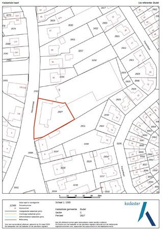 Nieuwstraat 95, 6021 HR Budel - Kadastrale kaart