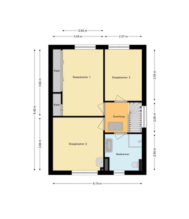 La Fontainestraat 35, 5924 AX Venlo - Eerste verdieping