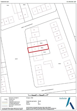 Weth. Lammersplantsoen 5, 6023 BJ Budel-Schoot - Kadastrale kaart