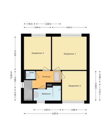 Cranendoncklaan 36, 6021 JT Budel - 1e verdieping