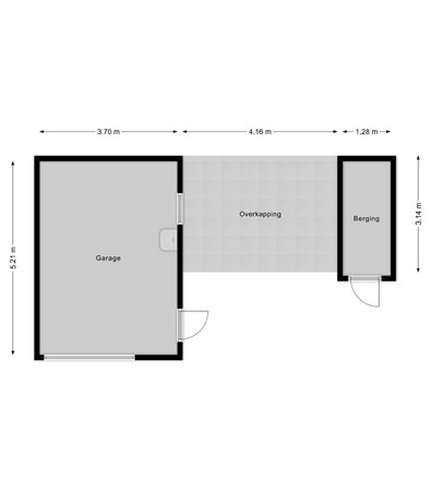 Cranendoncklaan 36, 6021 JT Budel - Garage, berging en overkapping