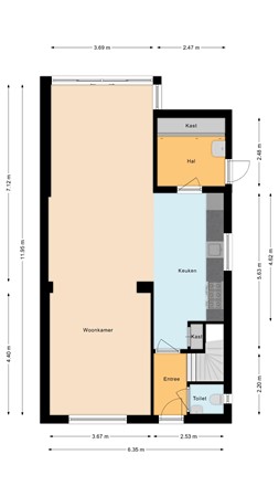 Rozenstraat 19, 6021 BA Budel - Begane grond