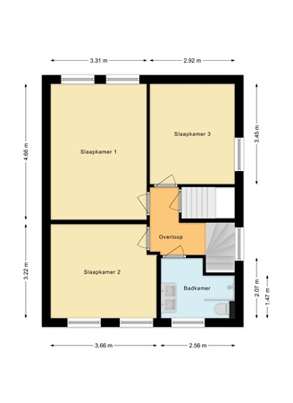 Rozenstraat 19, 6021 BA Budel - 1e verdieping