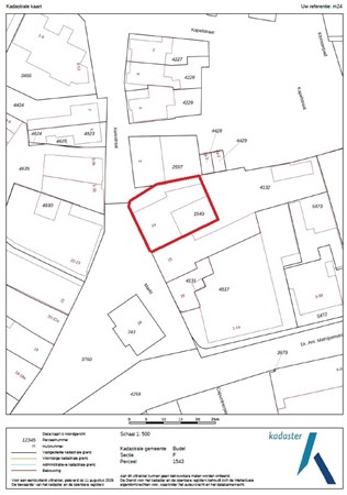 Markt 24, 6021 CE Budel - Kadastrale kaart