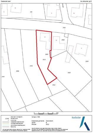 Goorstraat 12, 6027 NC Soerendonk - Kadastrale kaart