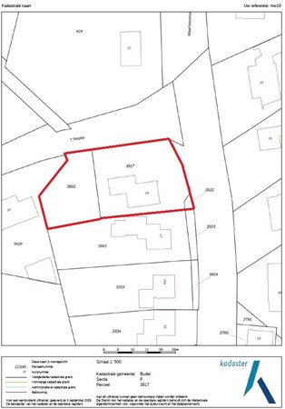 Maarheezerweg 19, 6021 CN Budel - Kadastrale kaart