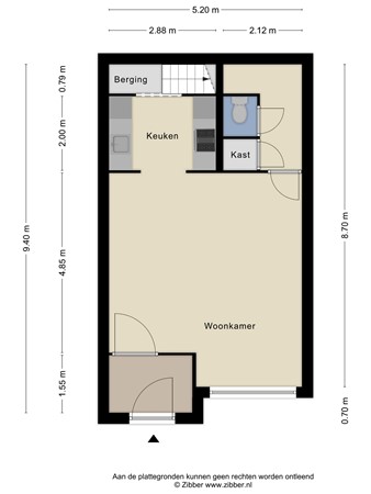 Floorplan - Coxstraat 13, 6211 BX Maastricht