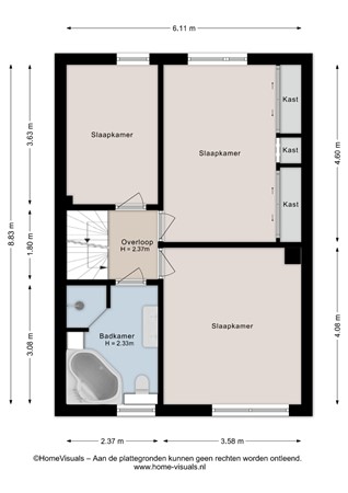 Poolster 6, 7782 ST De Krim - Eerste verdieping - 2D.jpg