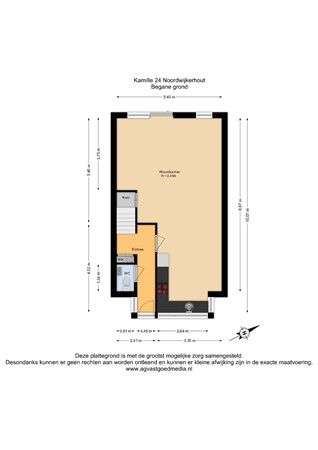 Kamille 24, 2211 MX Noordwijkerhout - Begane grond - 2D.jpg