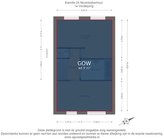 Kamille 24, 2211 MX Noordwijkerhout - 1e Verdieping - markings.jpg