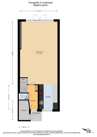 Tinnegieter 4, 2353 XB Leiderdorp - Begane grond - 2D.jpg