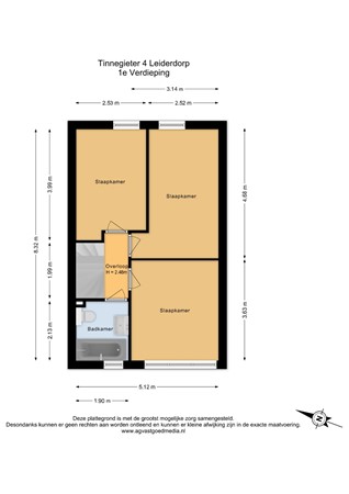 Tinnegieter 4, 2353 XB Leiderdorp - 1e Verdieping - 2D.jpg