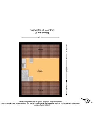 Tinnegieter 4, 2353 XB Leiderdorp - 2e Verdieping - 2D.jpg