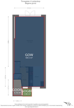 Tinnegieter 4, 2353 XB Leiderdorp - Begane grond - markings.jpg