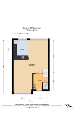 Bateweg 46, 2481 AN Woubrugge - Begane grond - 2D.jpg