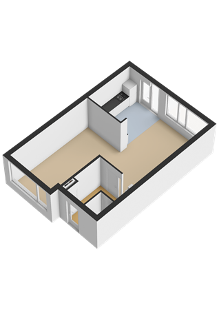 Bateweg 46, 2481 AN Woubrugge - Begane grond - 3D.png