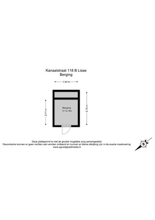 Kanaalstraat 118B, 2161 JS Lisse - Berging - 2D.jpg