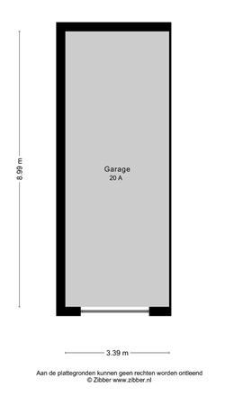 Dorpsstraat 20A, 6021 HC Budel - plattegrond garage A..jpg