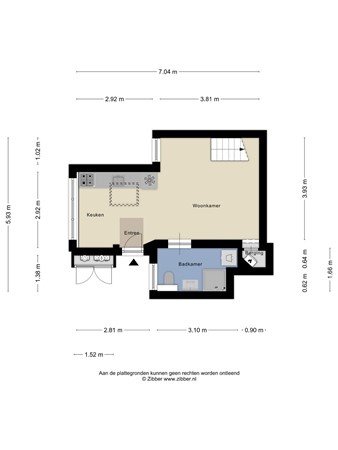 Floorplan - Molenstraat 55A, 4233 ER Ameide