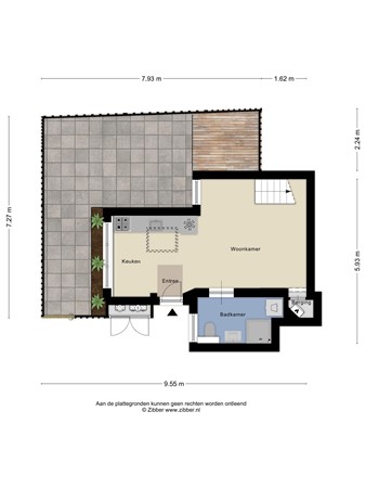 Floorplan - Molenstraat 55A, 4233 ER Ameide