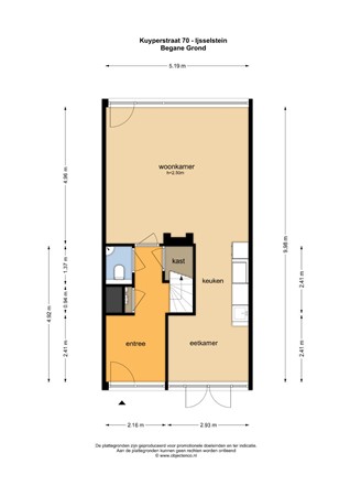 Floorplan - Kuyperstraat 70, 3404 HN IJsselstein