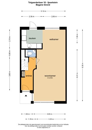 Floorplan - Tolgaarderlaan 16, 3401 GT IJsselstein