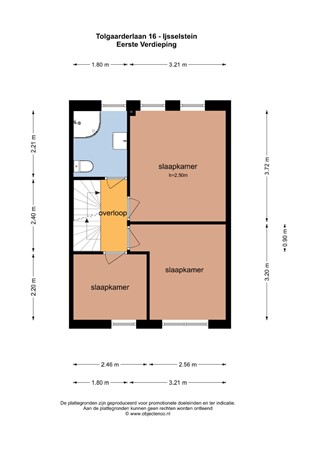 Floorplan - Tolgaarderlaan 16, 3401 GT IJsselstein