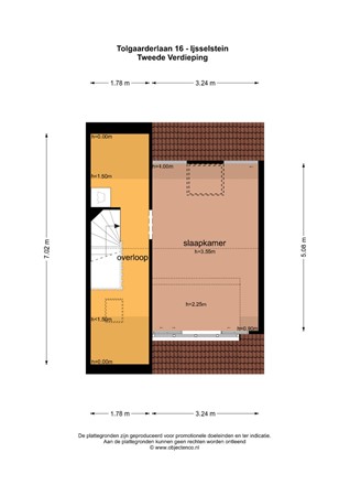 Floorplan - Tolgaarderlaan 16, 3401 GT IJsselstein